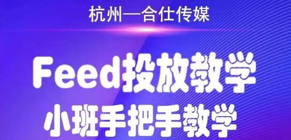 合仕传媒Feed投放教学，手把手教学，开车烧钱必须自己会| 鹿鸣网创