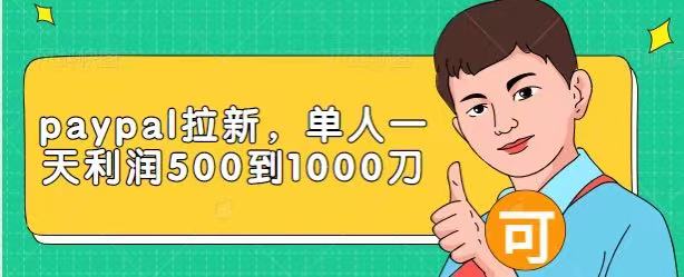 Paypal拉新赚美刀项目,单人一天利润500-1000刀【视频课程】| 鹿鸣网创
