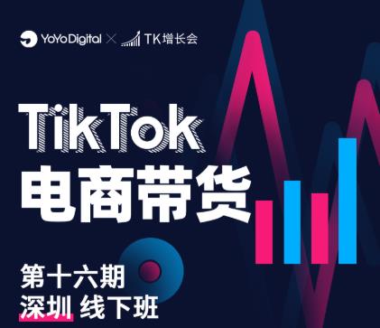 TK电商带货线下班第十六期(深圳站),从0到1带货出单| 鹿鸣网创