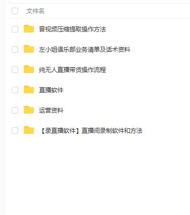 左小姐-直播带货俱乐部十三行、无人直播，全套教程附：工具、文档、话术资料| 鹿鸣网创