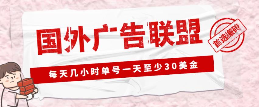 外面收费1980的最新国外LEAD广告联盟搬砖项目,单号一天至少30美金【详细玩法教程】| 鹿鸣网创