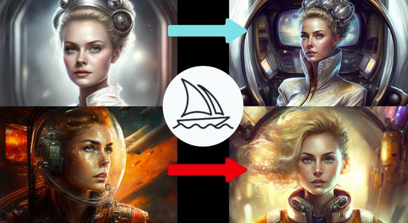 Midjourney V4实现连续性的人物创作：漫画，故事，动画操作教程参数设置| 鹿鸣网创