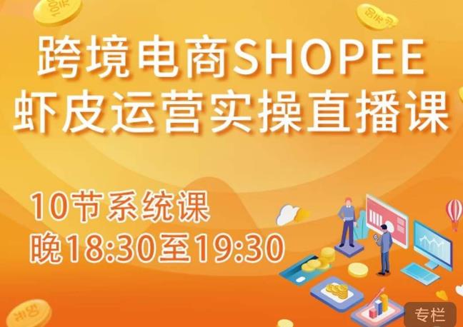 跨境电商Shopee虾皮运营实操直播课，从零开始学，入门到精通（10节系统课）| 鹿鸣网创