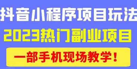 抖音小程序9.0新技巧，2023热门副业项目，动动手指轻松变现| 鹿鸣网创