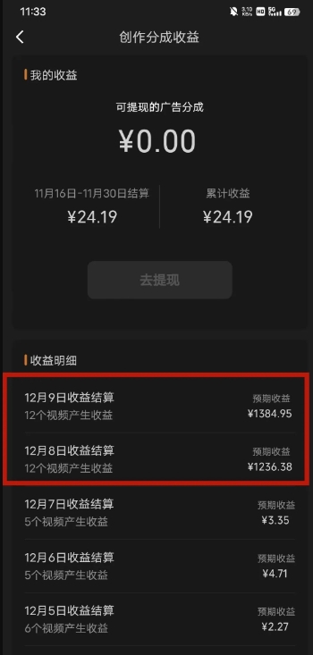 最新撸视频号‮作创‬者‮益收‬课程，测通了视频号分成计划，一天百来块| 鹿鸣网创