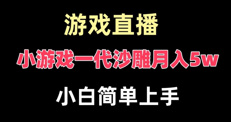 玩小游戏一代沙雕月入5w,爆裂变现,快速拿结果,高级保姆式教学【揭秘】| 鹿鸣网创