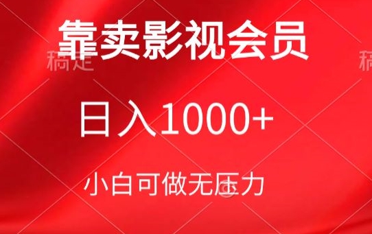 靠卖影视会员，日入1000+，落地保姆级教程，新手可学【揭秘】| 鹿鸣网创
