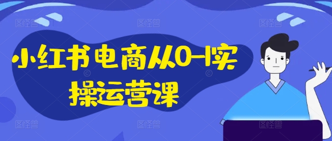 小红书电商从0-1实操运营课，小红书手机实操小红书/IP和私域课/小红书电商电脑实操板块等| 鹿鸣网创