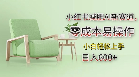 小红书减肥AI新赛道，零成本易操作，日入多张，小白轻松上手【揭秘】| 鹿鸣网创