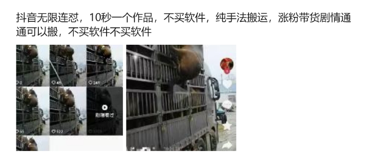 抖音无限连怼，10秒一个作品不买软件，纯手法搬运，涨粉带货剧情通通可以搬| 鹿鸣网创