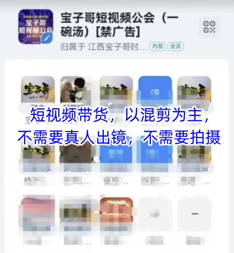 宝子哥头部团队短视频带货，以混剪为主，不需要真人出镜，不需要拍摄【更新8月】| 鹿鸣网创