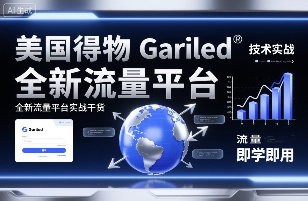 美国得物Gariled技术实战，全新流量平台​实战干货，即学即用| 鹿鸣网创