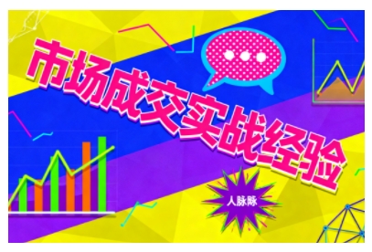 市场成交实战经验，从认知觉醒到实操落地，快速掌握市场开拓与成交核心能力| 鹿鸣网创
