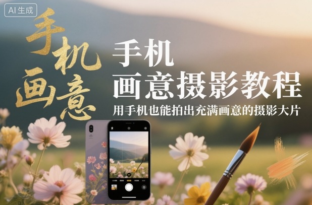 手机画意摄影教程,用手机也能拍出充满画意的摄影大片