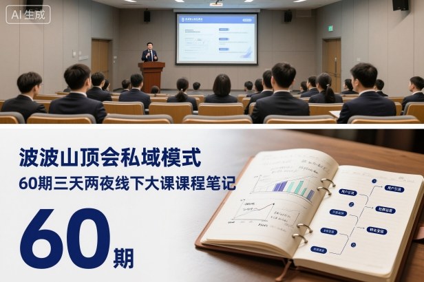 波波山顶会私域模式60期三天两夜线下大课课程笔记（文档）| 鹿鸣网创