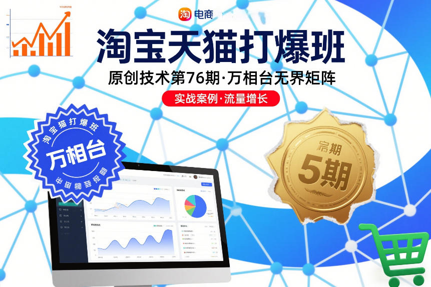 淘宝天猫打爆班原创技术第76期，万相台无界矩阵| 鹿鸣网创