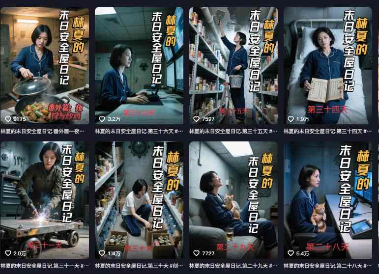 十个作品涨粉近20W！用AI制作末日安全日记连载，日入4位数，评论区爆肝求更新（附详细步骤）| 鹿鸣网创