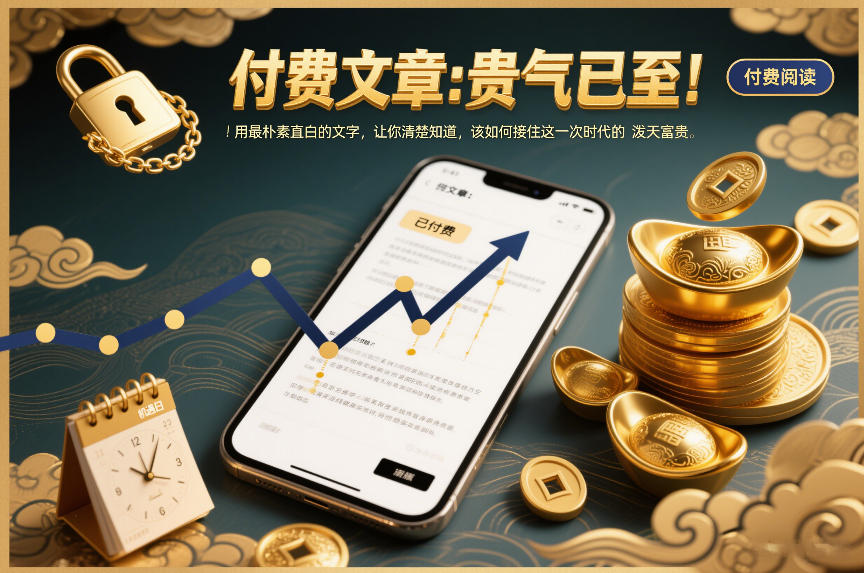 付费文章：贵气已至！用最朴素直白的文字，让你清楚知道，该如何接住这一次时代的泼天富贵| 鹿鸣网创