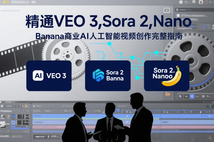 精通VEO 3，Sora 2，Nano Banana商业AI人工智能视频创作完整指南| 鹿鸣网创