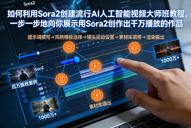 如何利用Sora2创建流行AI人工智能视频大师班，一步一步地向你展示用Sora2创作出千万播放的作品| 鹿鸣网创
