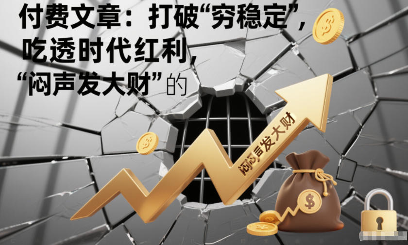 付费文章：打破“穷稳定”，吃透时代红利，“闷声发大财”的终极真谛| 鹿鸣网创