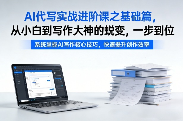 AI代写实战进阶课之基础篇，从小白到写作大神的蜕变，一步到位【揭秘】| 鹿鸣网创