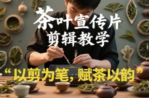 茶叶宣传片剪辑教学,以剪为笔,赋茶以韵,新手也能拍出高级感| 鹿鸣网创