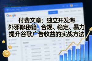 付费文章：独立开发海外邪修秘籍，合规、稳定、暴力提升谷歌广告收益的实战方法| 鹿鸣网创