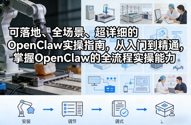 可落地、全场景、超详细的OpenClaw实操指南，从入门到精通，掌握OpenClaw的全流程实操能力| 鹿鸣网创
