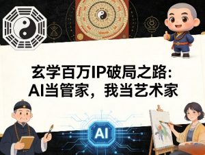 玄学百万IP破局之路：AI当管家，我当艺术家| 鹿鸣网创