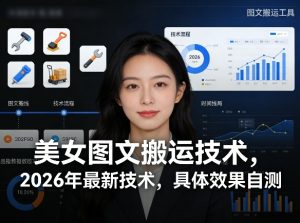 美女图文搬运技术,2026年最新技术,具体效果自测| 鹿鸣网创