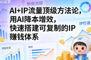 AI+IP流量顶级方法论，用AI降本增效，快速搭建可复制的IP賺钱体系| 鹿鸣网创
