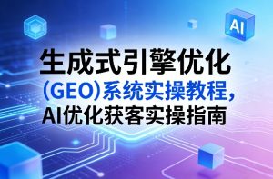 生成式引擎优化（GEO）系统实操教程，AI优化获客实操指南| 鹿鸣网创