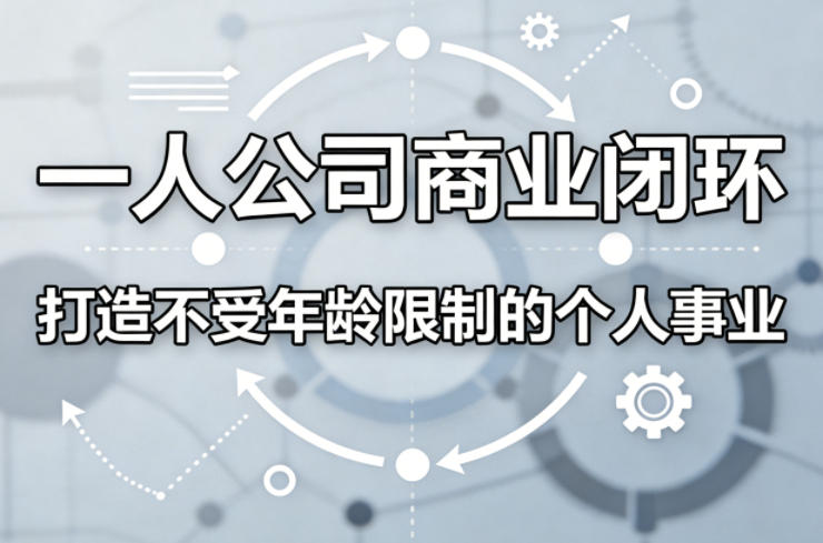 一人公司商业闭环，打造一份不受年龄限制的个人事业| 鹿鸣网创