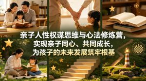 亲子人性权谋思维与心法修炼营，实现亲子同心、共同成长，为孩子的未来发展筑牢根基【音频】| 鹿鸣网创