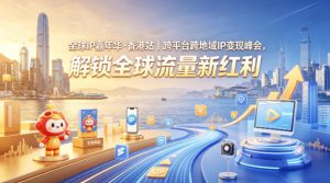 全球IP嘉年华·香港站｜跨平台跨地域IP变现峰会，解锁全球流量新红利| 鹿鸣网创