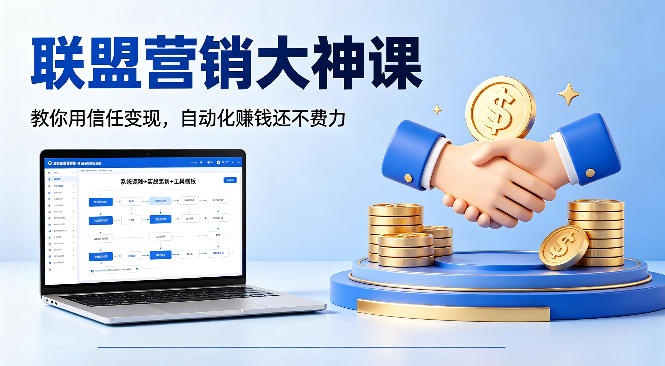 联盟营销大神课，教你用信任变现，自动化賺钱还不费力【原创双语字幕】| 鹿鸣网创