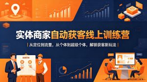 实体商家自动获客线上训练营｜从定位到流量，从个体到超级个体，解锁获客新玩法| 鹿鸣网创