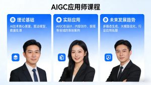 AIGC应用师课程，覆盖了AI技术的理论基础、实际应用、以及未来发展趋势| 鹿鸣网创