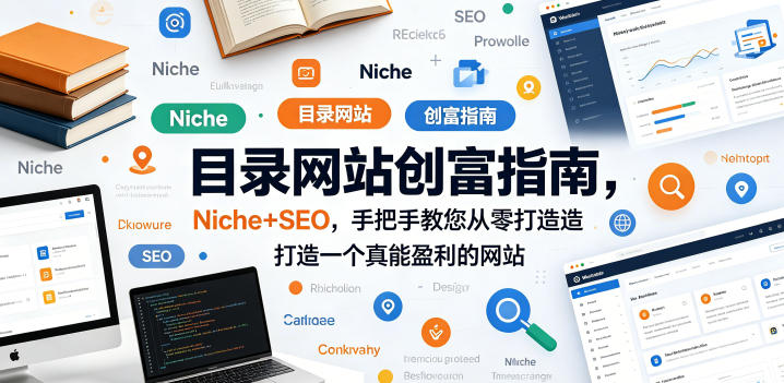 目录网站创富指南，Niche+SEO，手把手教您从零打造打造一个真能盈利的网站【原创双语字幕】| 鹿鸣网创