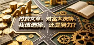 付费文章：财富大洗牌，我该选择，还是努力？| 鹿鸣网创