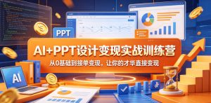 AI+PPT设计变现实战训练营，从0基础到接单变现，让你的才华直接变现| 鹿鸣网创