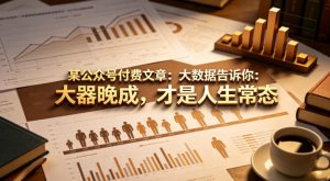 某公众号付费文章：大数据告诉你：大器晚成，才是人生常态| 鹿鸣网创