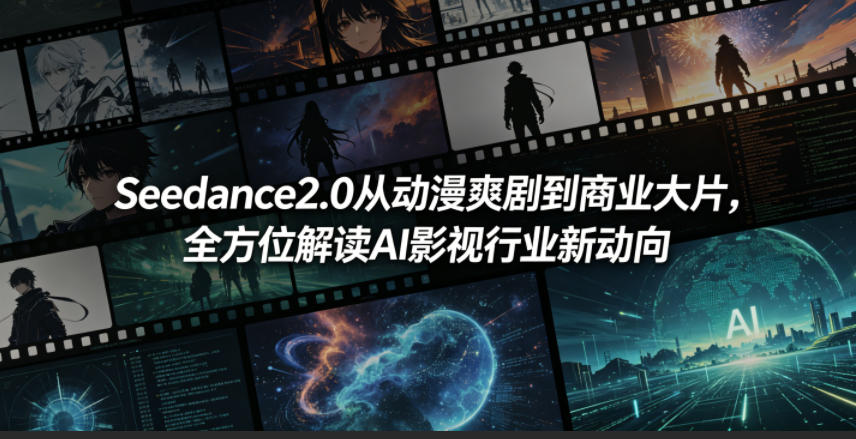 Seedance2.0从动漫爽剧到商业大片，全方位解读AI影视行业新动向| 鹿鸣网创