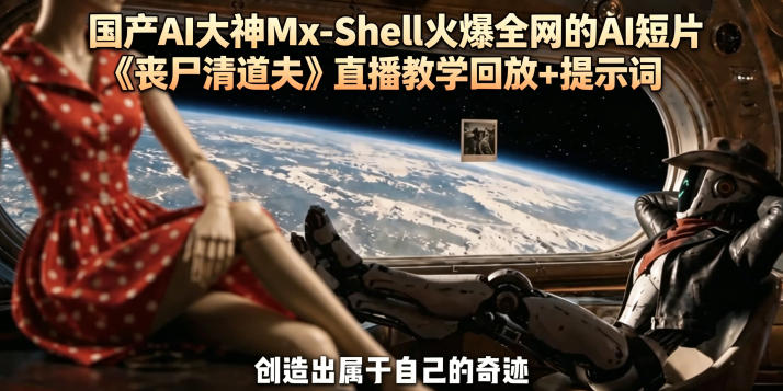 国产AI大神Mx-Shell火爆全网的AI短片《丧尸清道夫》直播教学回放+提示词| 鹿鸣网创