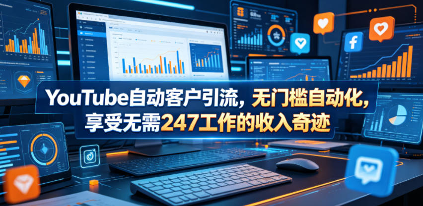 YouTube自动客户引流，无门槛自动化，享受无需247工作的收入奇迹！【原创双语字幕】| 鹿鸣网创