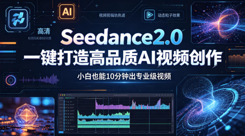 Seedance2.0一键打造高品质AI视频创作，小白也能10分钟出专业级视频| 鹿鸣网创