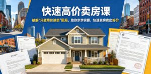 快速高价卖房课，破解“只能降价速卖”困局，助你步步实操，快速卖房卖出好价（更新2026）| 鹿鸣网创