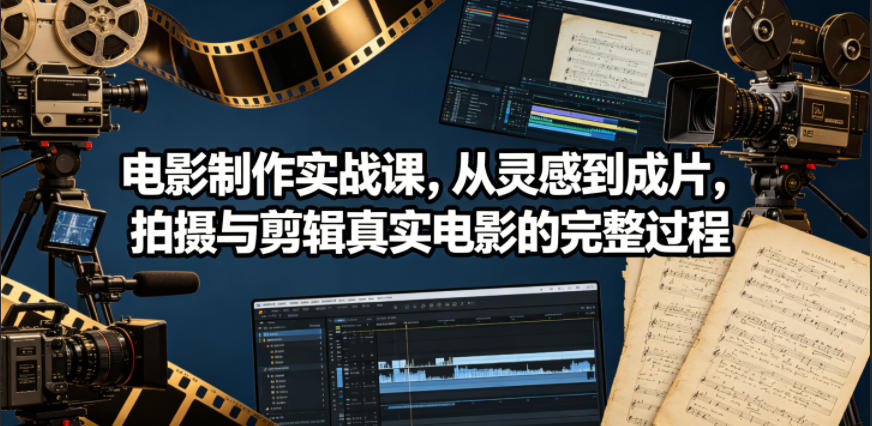 电影制作实战课，从灵感到成片，拍摄与剪辑真实电影的完整过程【原创双语字幕】| 鹿鸣网创