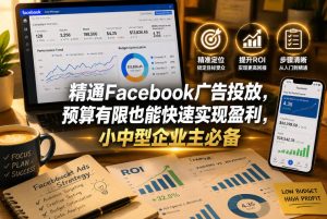 精通Facebook广告投放，预算有限也能快速实现盈利，小中型企业主必备【原创双语字幕】| 鹿鸣网创